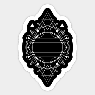 moon sacred geometry Sticker